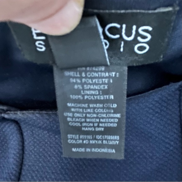 Enfocus Studio NWOT Blue White  Color Block Dress Size 8 - Picture 7 of 7